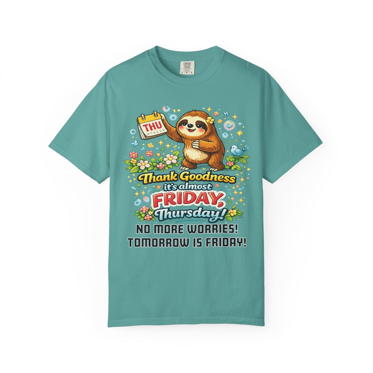 Thursday - Procrastination Sloth Series T-shirt
