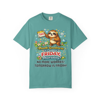 Thursday - Procrastination Sloth Series T-shirt