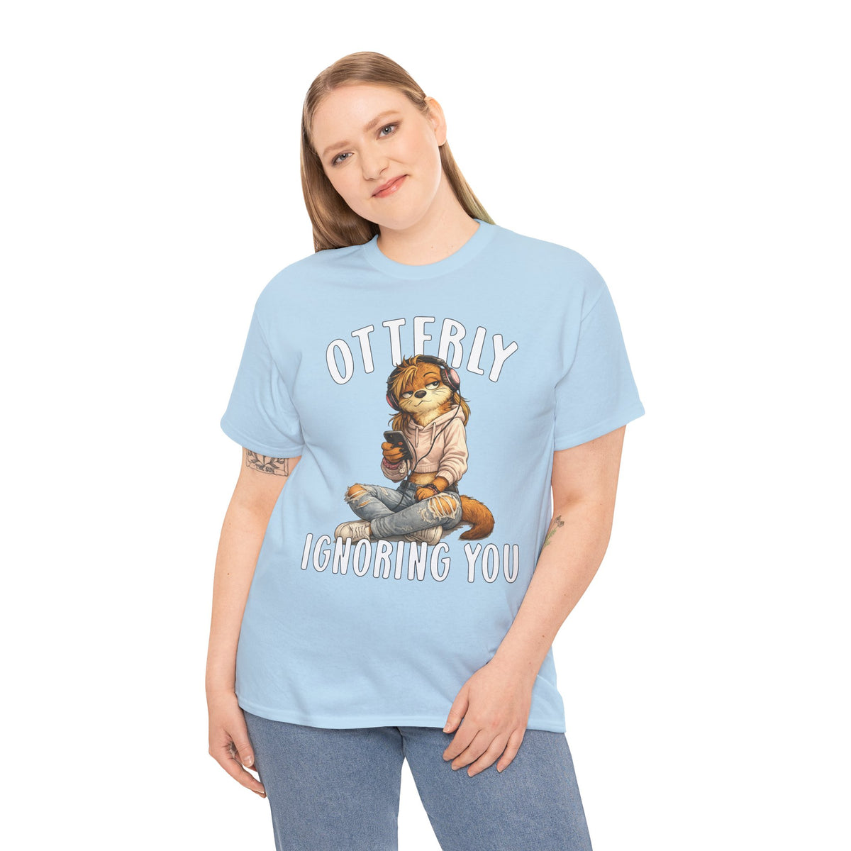 "Otterly Ignoring You" TeenGirl Tee - Otter Series