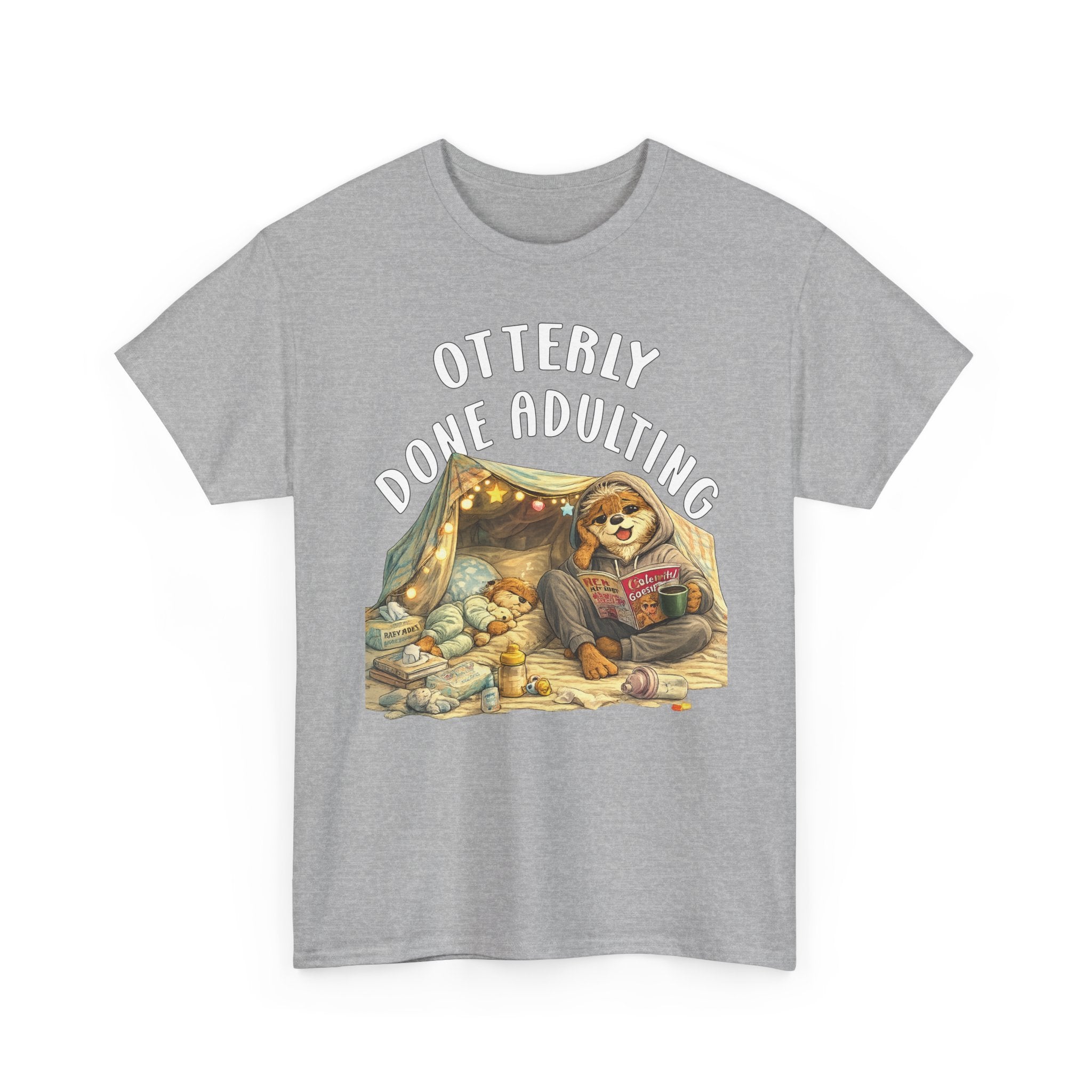"Otterly Done Adulting" Mom Tee - Otter Series