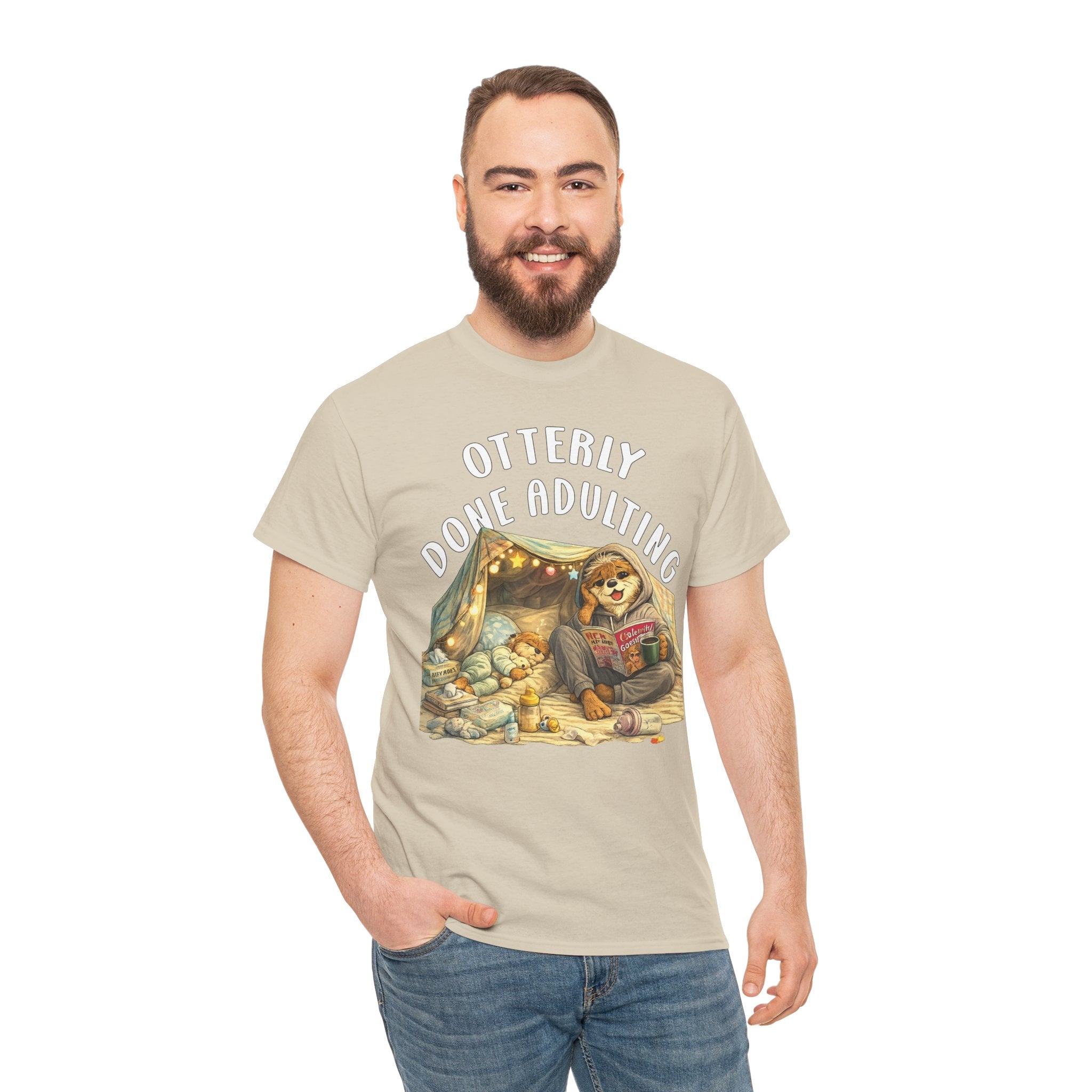 "Otterly Done Adulting" Mom Tee - Otter Series
