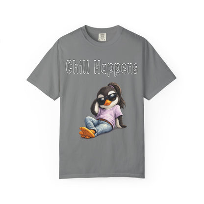 "Chill Happens" T-shirt Penguin Series