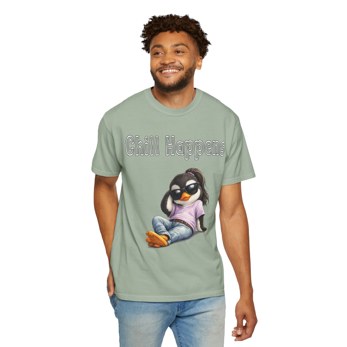 "Chill Happens" T-shirt Penguin Series
