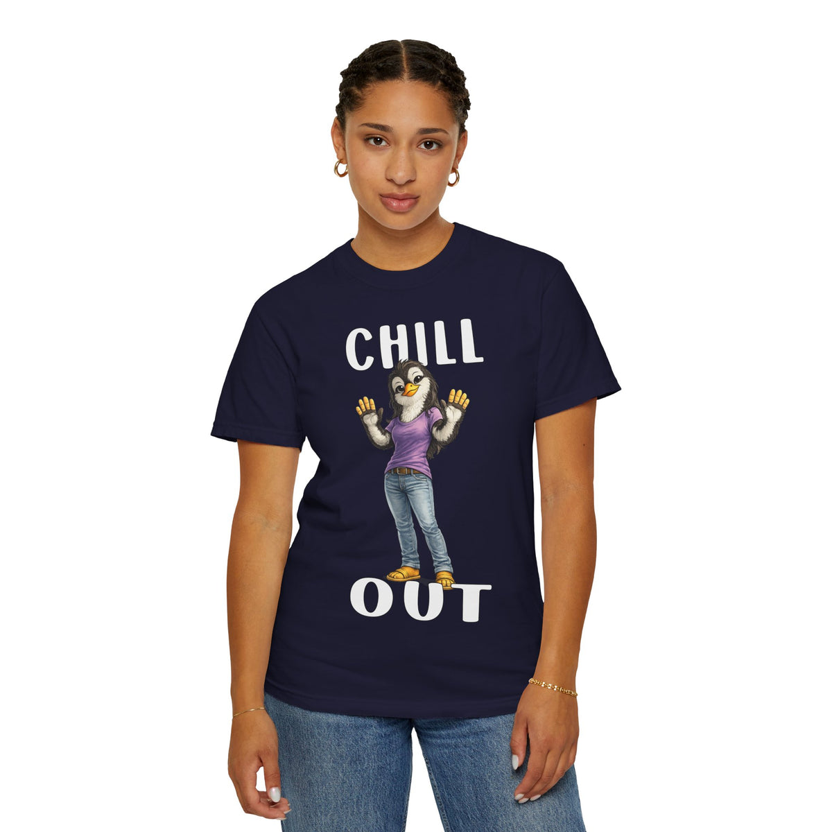 Chill Out Girl T-shirt - Penguin Series