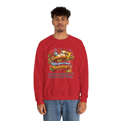 Tuesday - Procrastination Sloth Series Sweatshirt