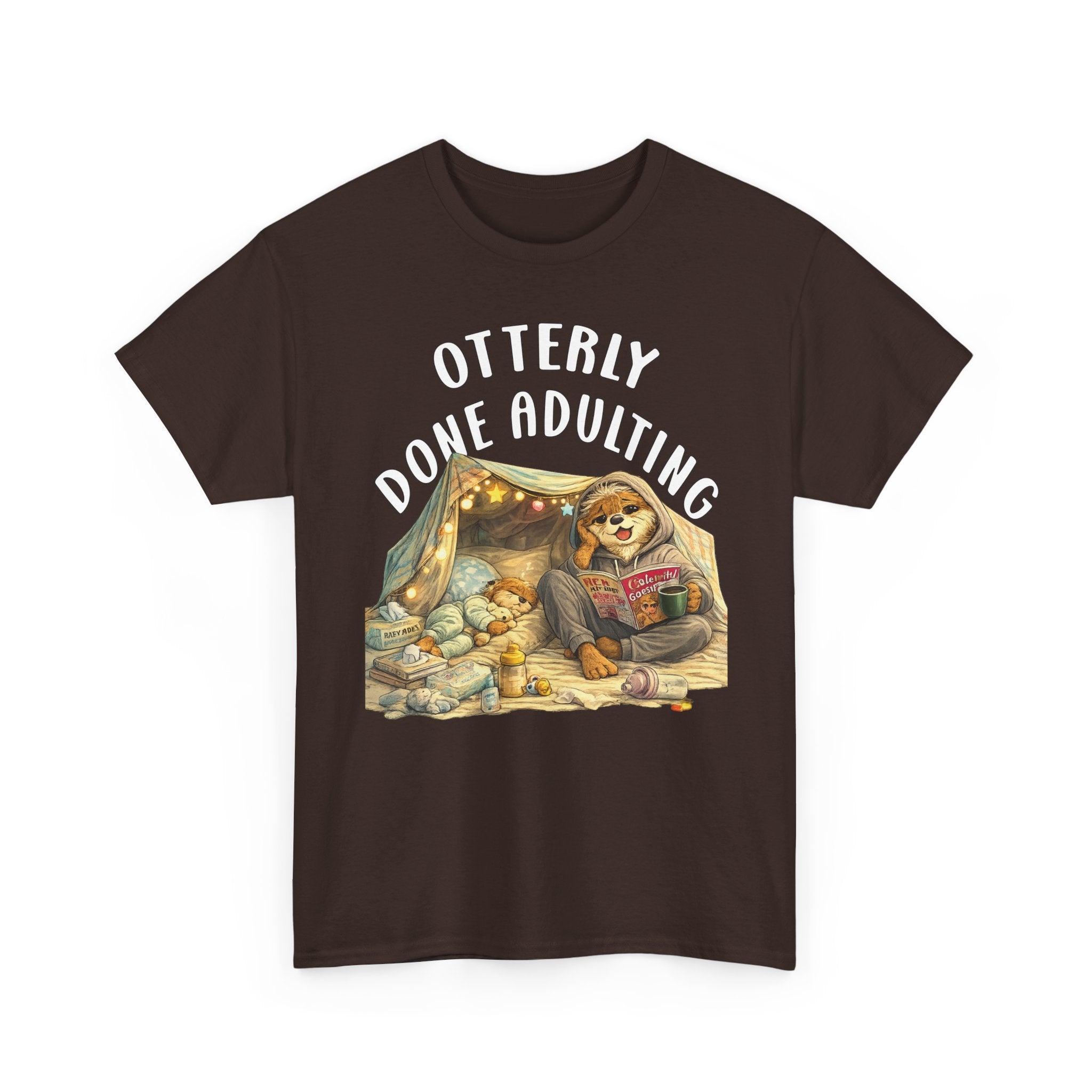 "Otterly Done Adulting" Mom Tee - Otter Series