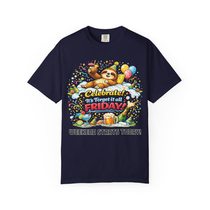 Friday - Procrastination Sloth Series T-shirt