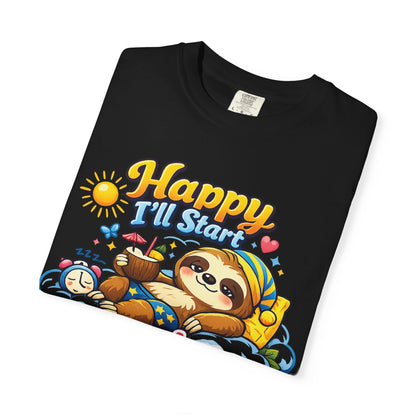 Sunday - Procrastination Sloth Series T-shirt