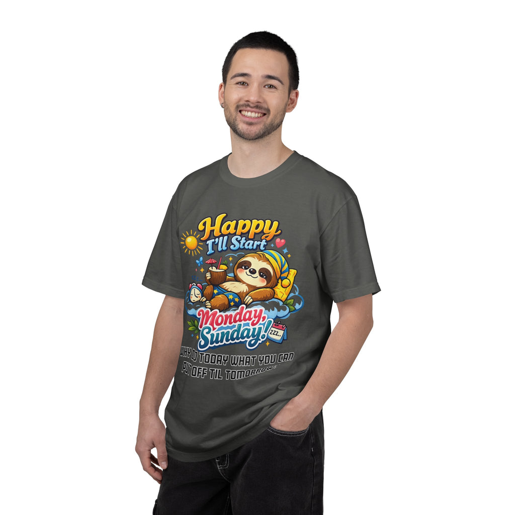 Sunday - Procrastination Sloth Series T-shirt