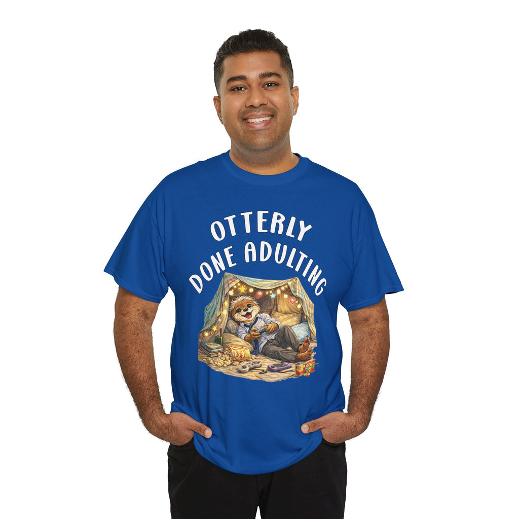 "Otterly Done Adulting" Dad Tee - Otter Series