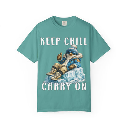 Keep Chill Carry On Boy T-shirt - Penguin Series