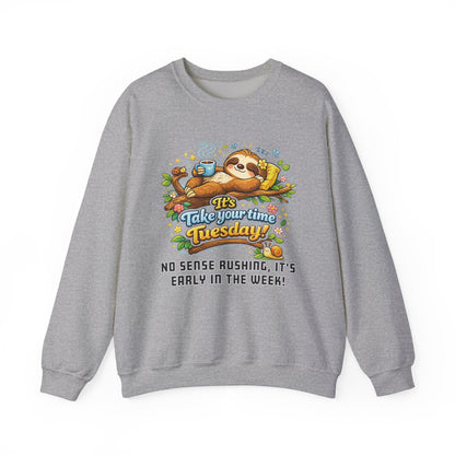 Tuesday - Procrastination Sloth Series Sweatshirt