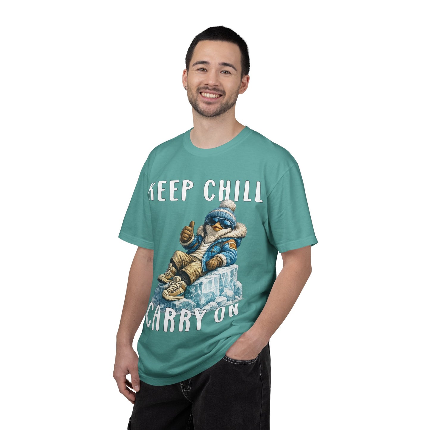 Keep Chill Carry On Boy T-shirt - Penguin Series