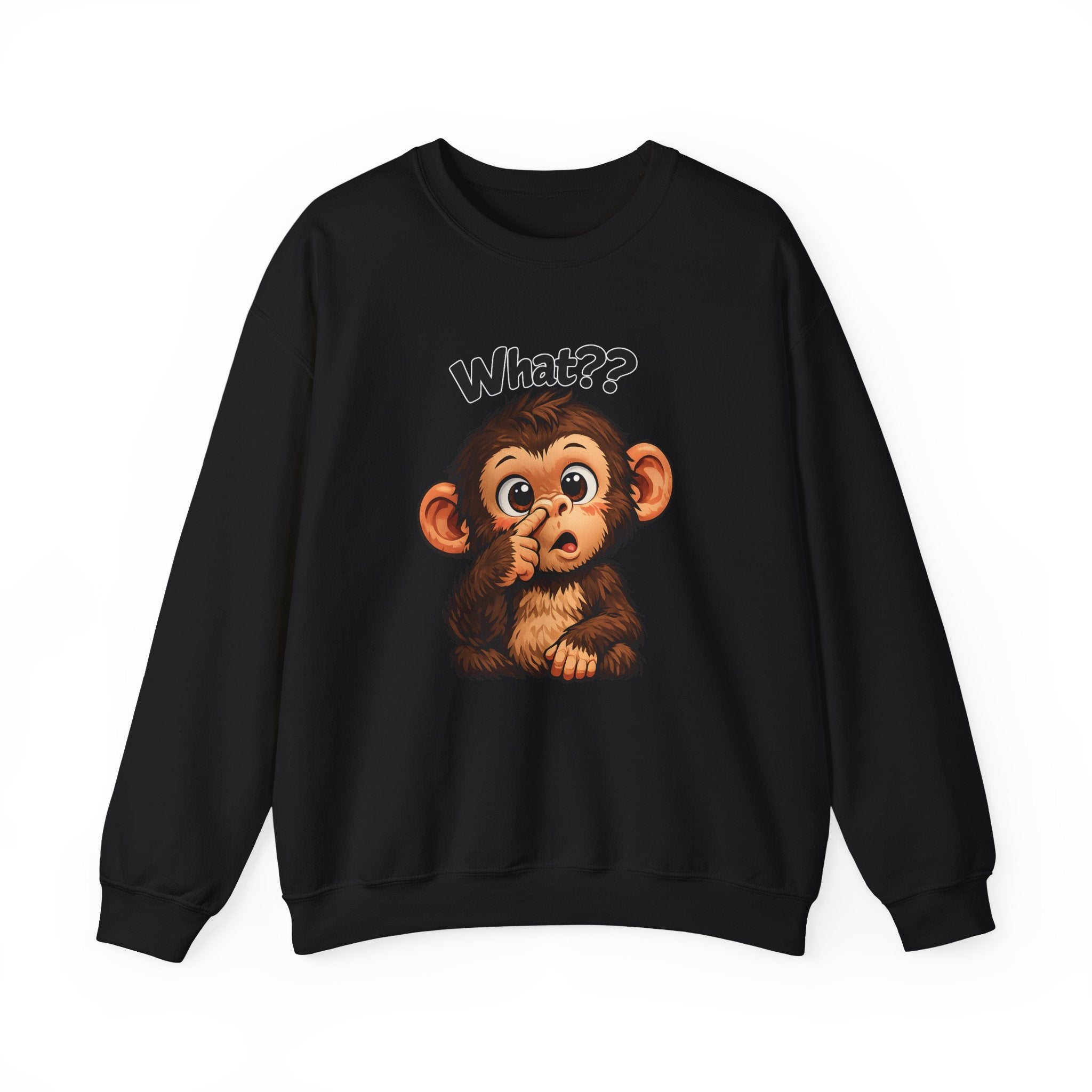 Monkey Says "What?" Sweatshirt