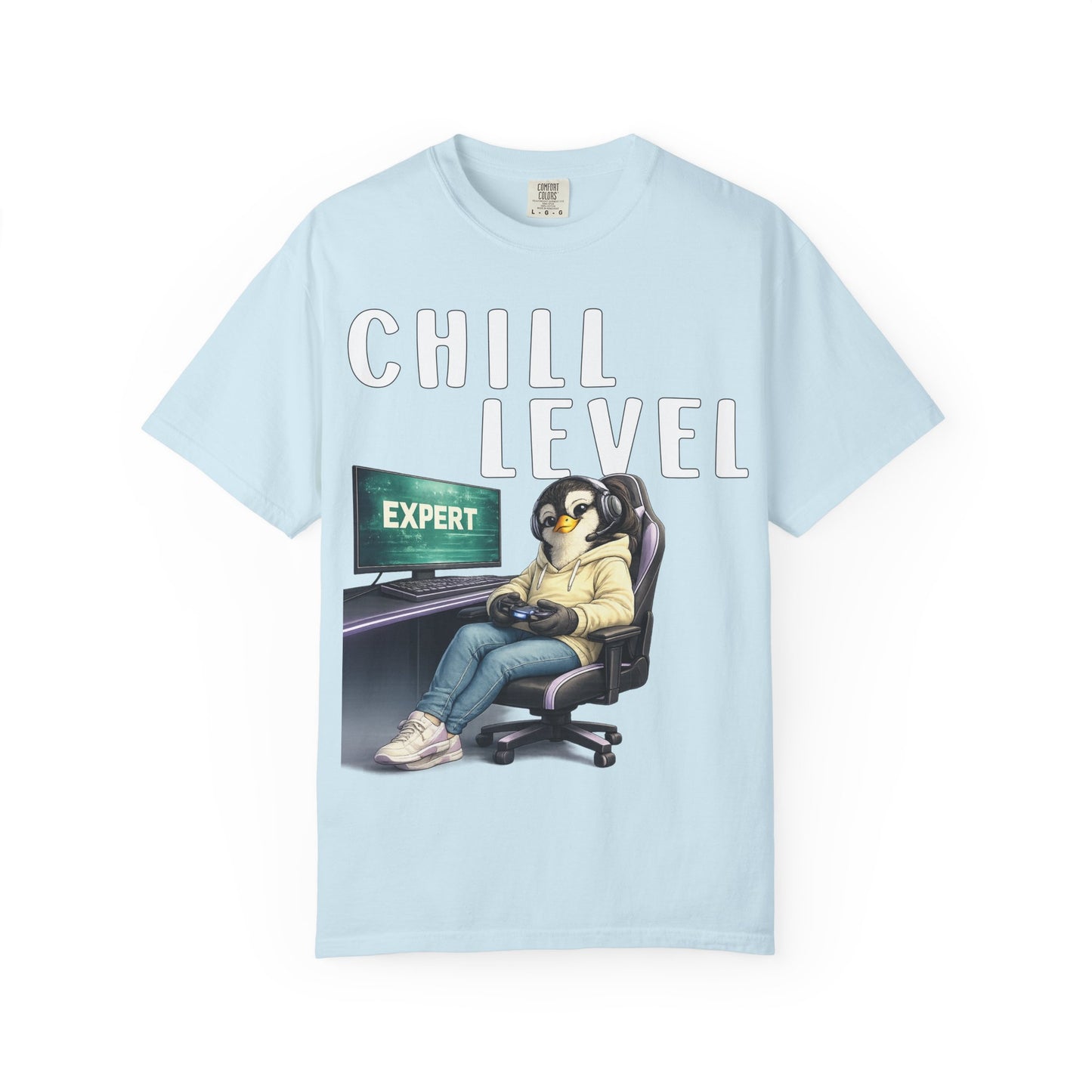 Chill Level Expert Girl T-shirt - Penguin Series