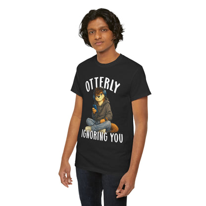 "Otterly Ignoring You" Teen Boy Tee - Otter Series