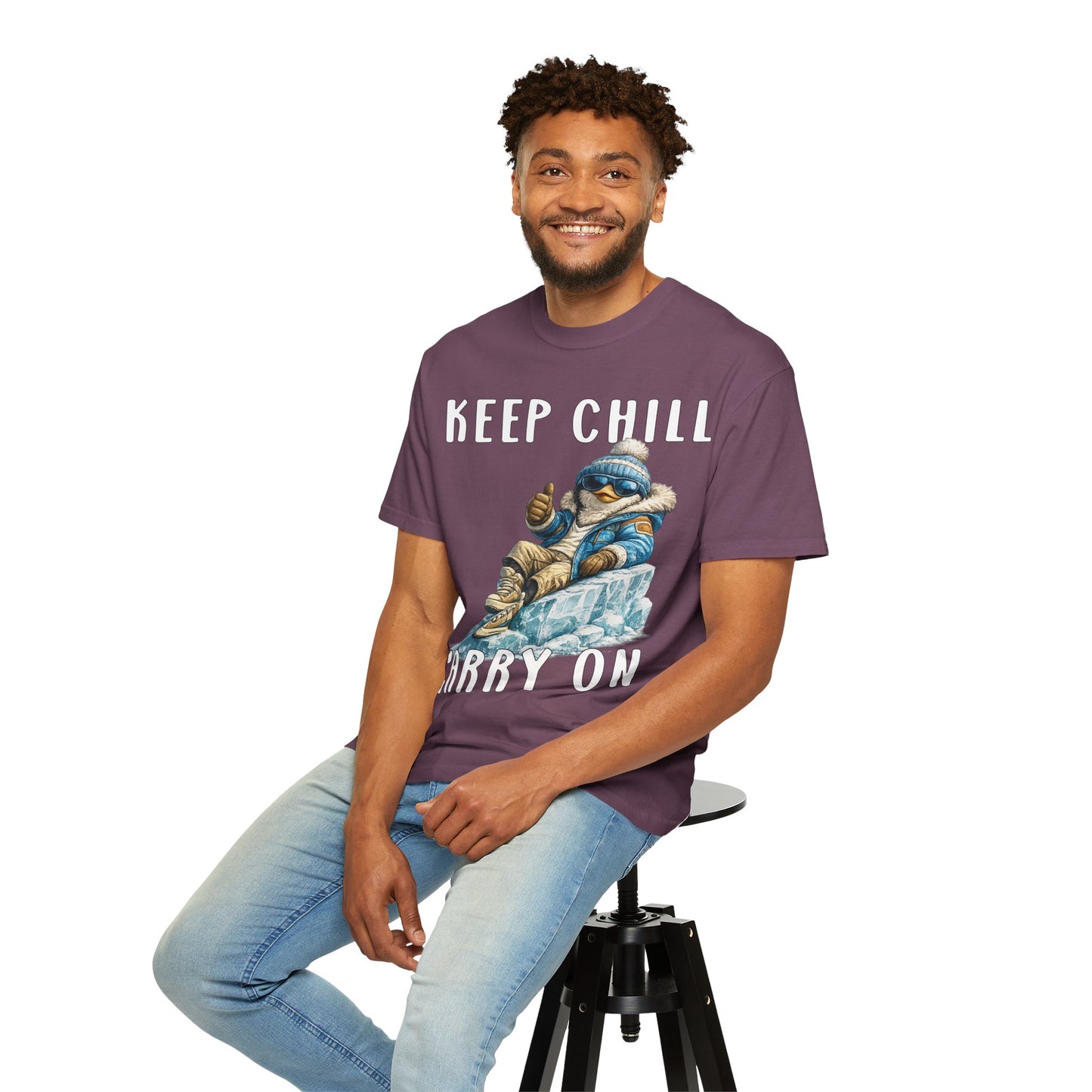 Keep Chill Carry On Boy T-shirt - Penguin Series