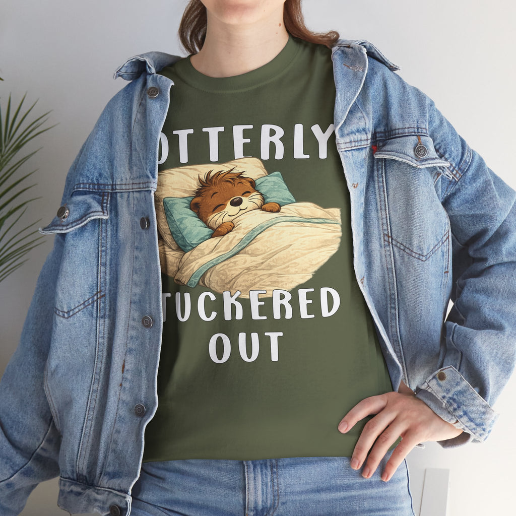 "Otterly Tuckered Out" Tee - Otter Series