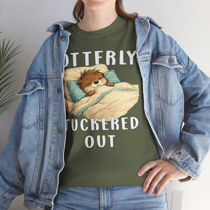 "Otterly Tuckered Out" Tee - Otter Series