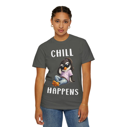 Chill Happens Girl T-shirt - Penguin Series