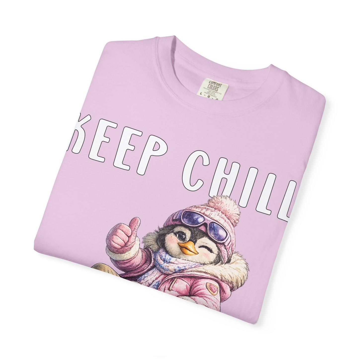 Keep Chill Carry On Girl T-shirt - Penguin Series
