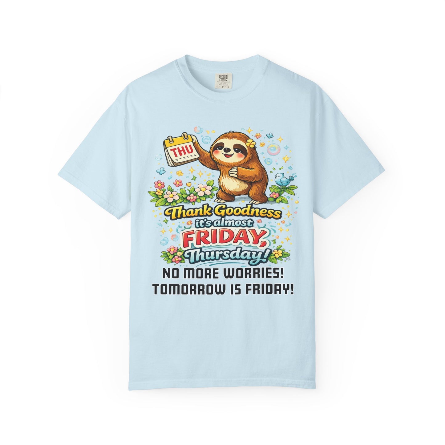 Thursday - Procrastination Sloth Series T-shirt
