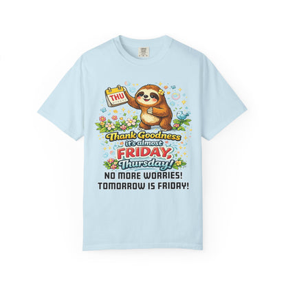 Thursday - Procrastination Sloth Series T-shirt