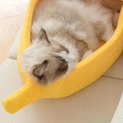 NinaNana® Cozy Banana Cat Bed