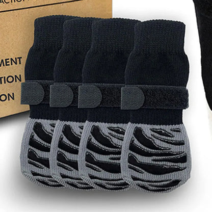 PawTec™ Anti-Slip Dog Socks 4pc