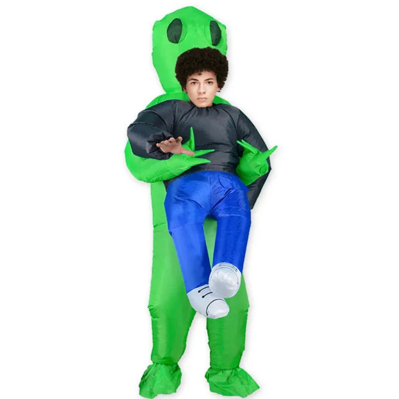 Green Alien Inflatable Costume for Adults